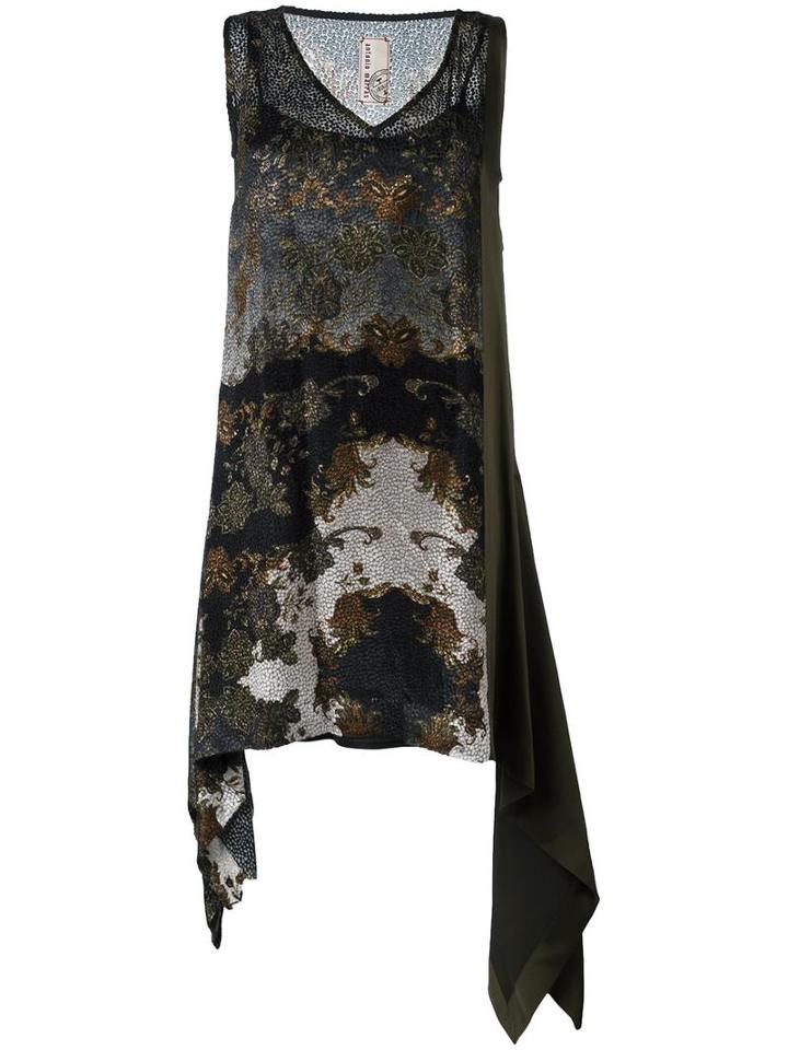 Antonio Marras Devore Paisley Dress, Women's, Size: 40, Green, Silk/acetate/viscose