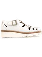 Grenson Ethel Sandals, Women's, Size: 4.5, White, Calf Leather/rubber/leather