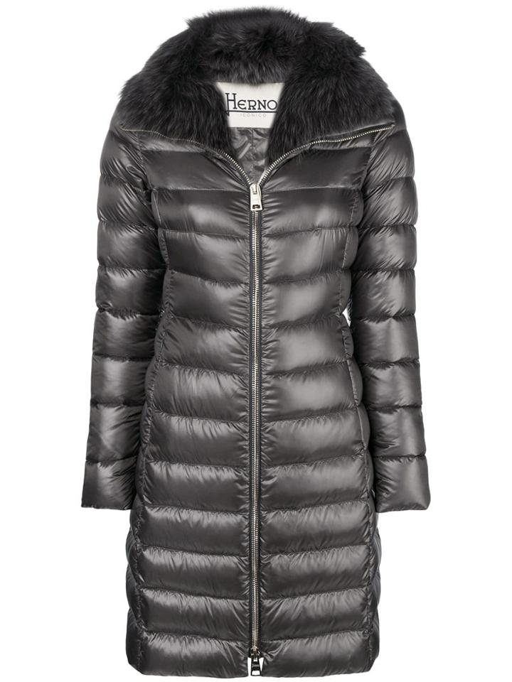 Herno Iconic Elisa Padded Coat - Grey