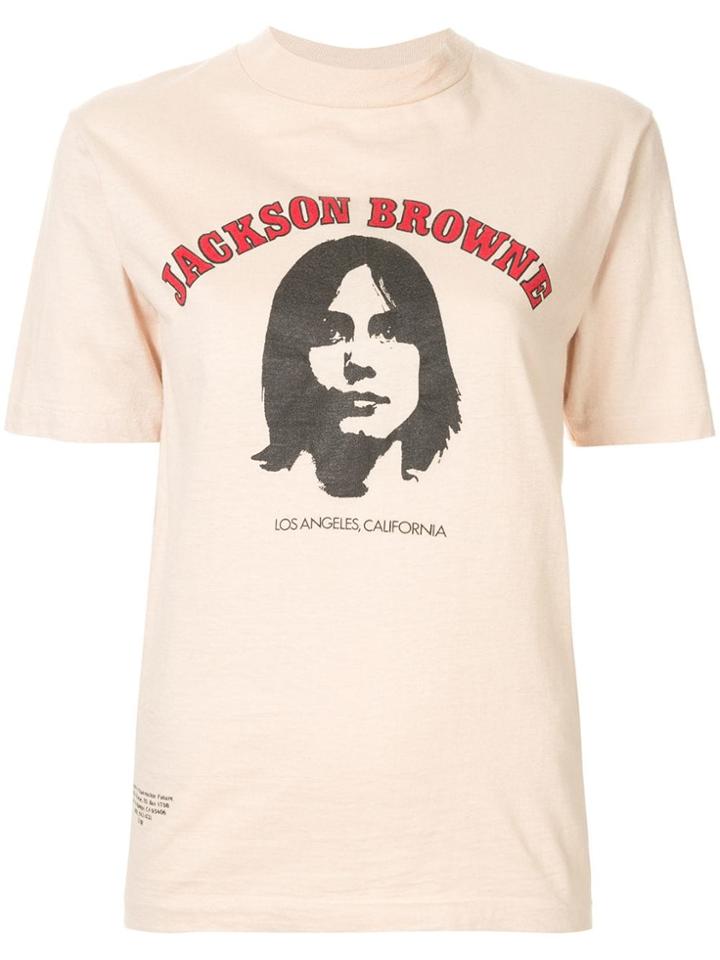 Fake Alpha Vintage 80's Jackson Browne T-shirt - Neutrals