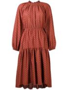 Ulla Johnson Perforated Flower Dress - Brown