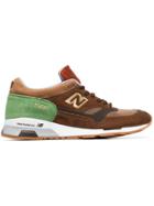New Balance Brown And Green Msx90bg Leather And Suede Sneakers