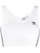 Adidas Cropped Logo Top - White