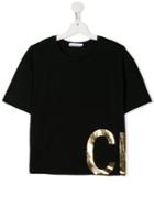 Calvin Klein Kids Teen Ck Metallic T-shirt - Black