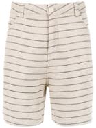 Osklen Striped Shorts - Neutrals