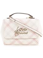 Love Moschino - Stitched Logo Shoulder Bag - Women - Polyurethane - One Size, White, Polyurethane