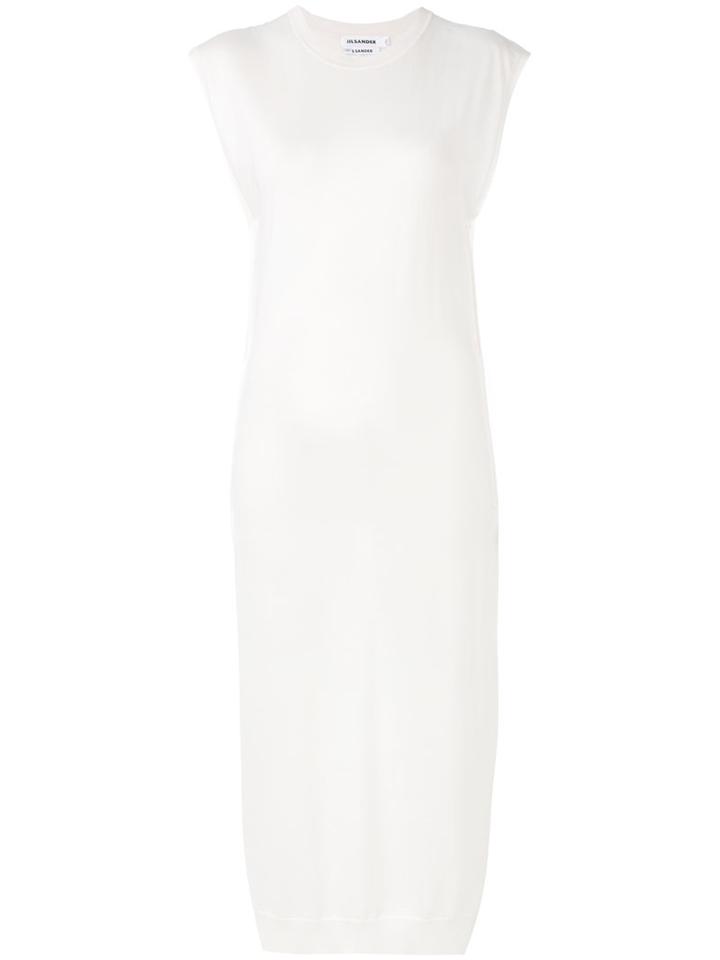 Jil Sander - Long T-shirt - Women - Silk/cashmere - 36, White, Silk/cashmere