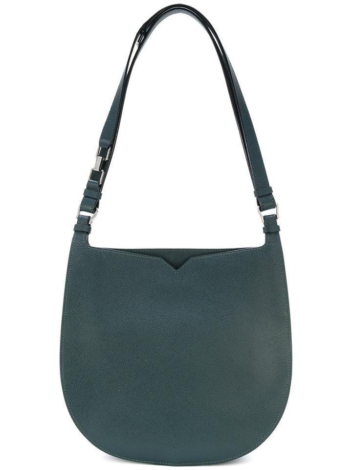 Valextra - Weekend Hobo Bag - Women - Leather - One Size, Green, Leather