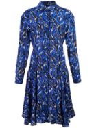 Derek Lam Long Sleeve Button-down Shirt Dress - Purple