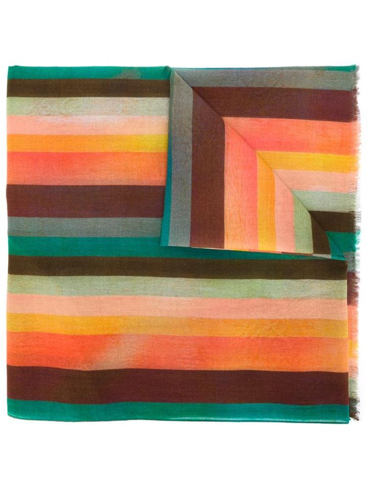 Paul Smith Striped Scarf, Men's, Cotton