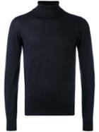 Brioni - Turtleneck Sweater - Men - Silk/cashmere - 50, Blue, Silk/cashmere