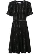 Oscar De La Renta Fit And Flare Dress - Black