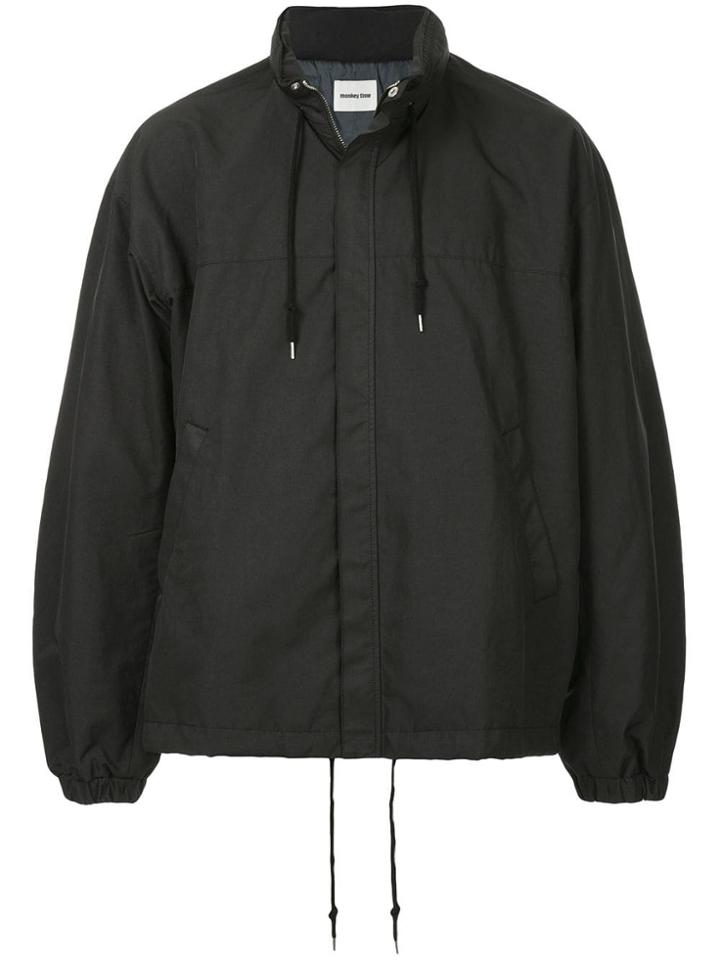 Monkey Time Windbreaker Jacket - Black