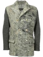 Comme Des Garçons Vintage Knitted Sleeve Jacket - Grey