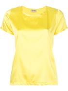 Blanca Metallic Short-sleeve Top - Yellow & Orange