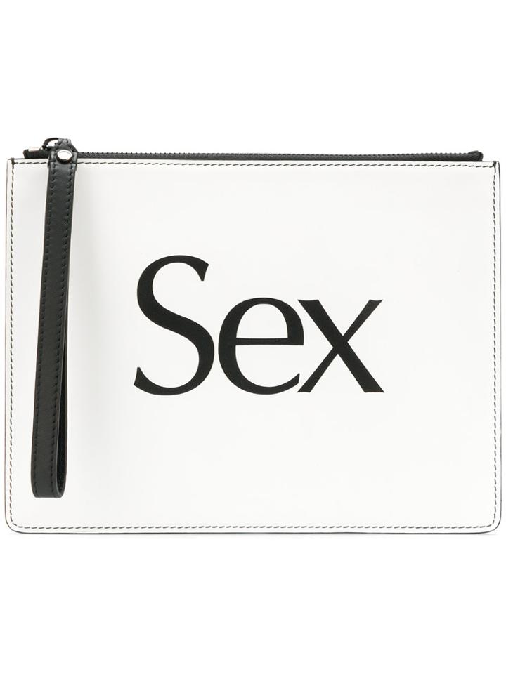Christopher Kane 'sex' Clutch - White