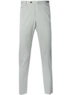 Pt01 Off Centre Button Chinos, Men's, Size: 54, Grey, Cotton/spandex/elastane
