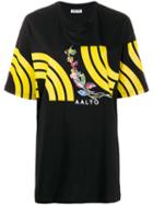 Aalto Printed Cotton T-shirt - Black