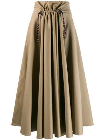 Golden Goose Ayame Pleated Front Skirt - Neutrals