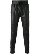 Unconditional Slim Fit Drawstring Trousers - Black