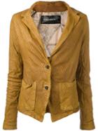 Giorgio Brato - Leather Jacket - Women - Cotton/leather/nylon - 42, Nude/neutrals, Cotton/leather/nylon