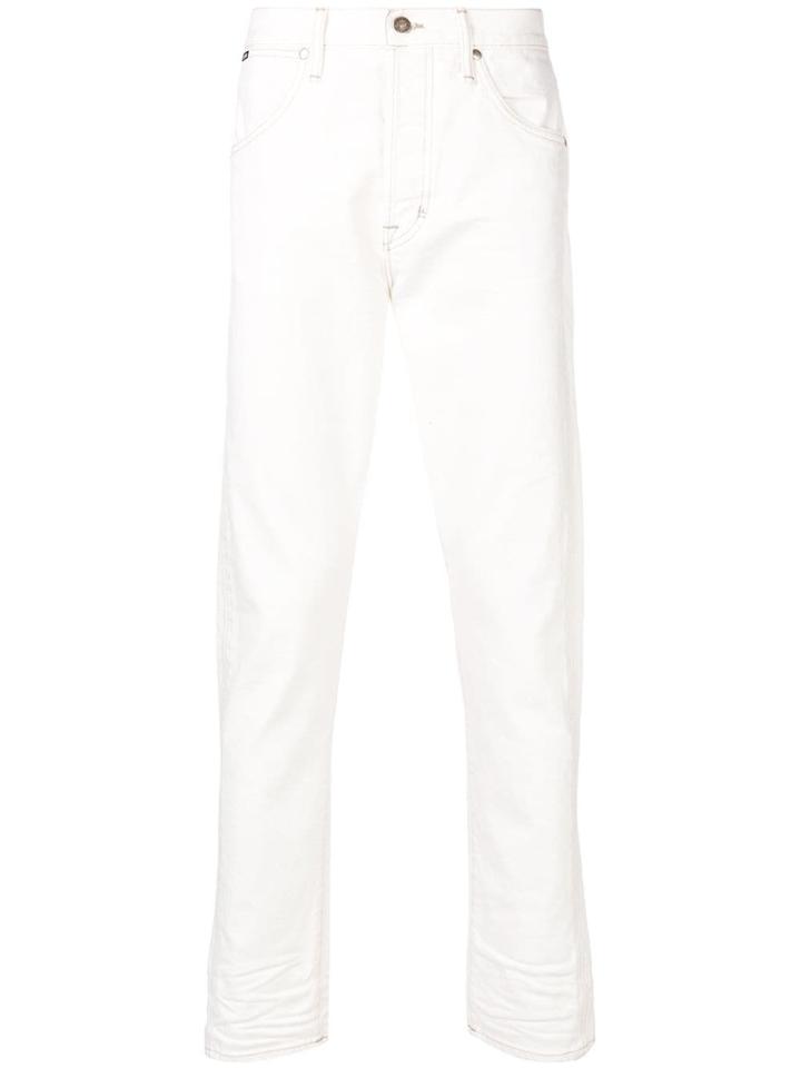Tom Ford Tapered Moleskin Jeans - White