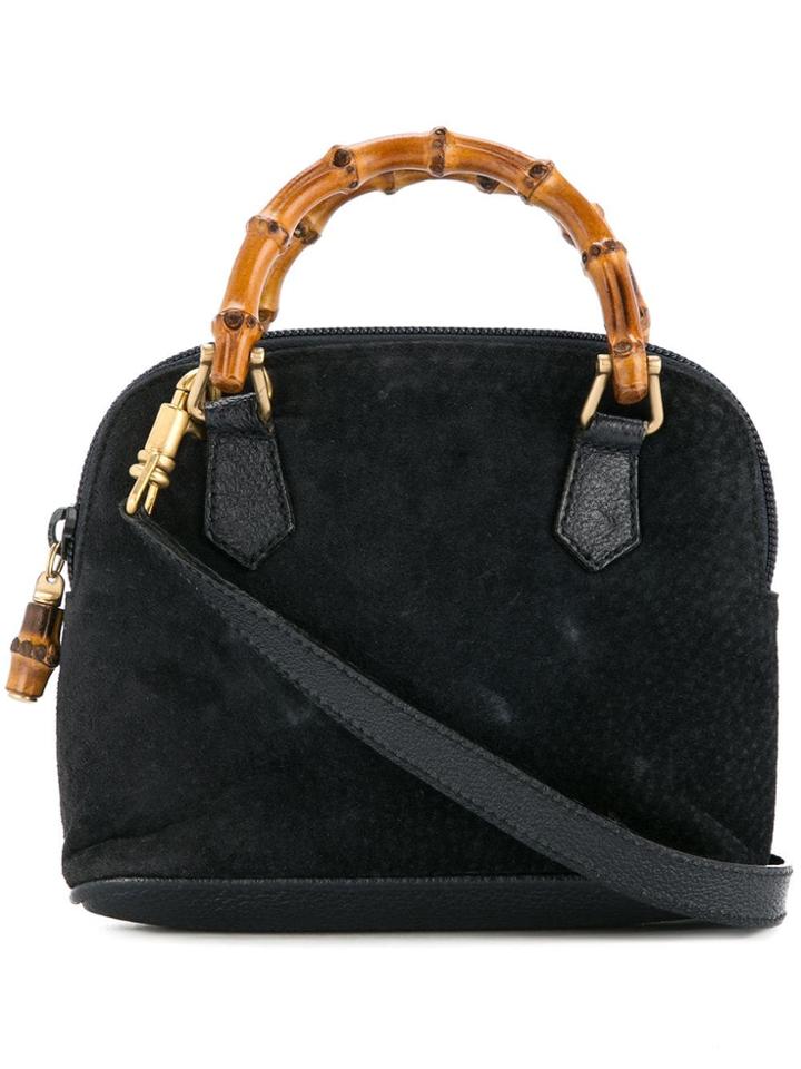 Gucci Vintage Bamboo 2way Bag - Blue