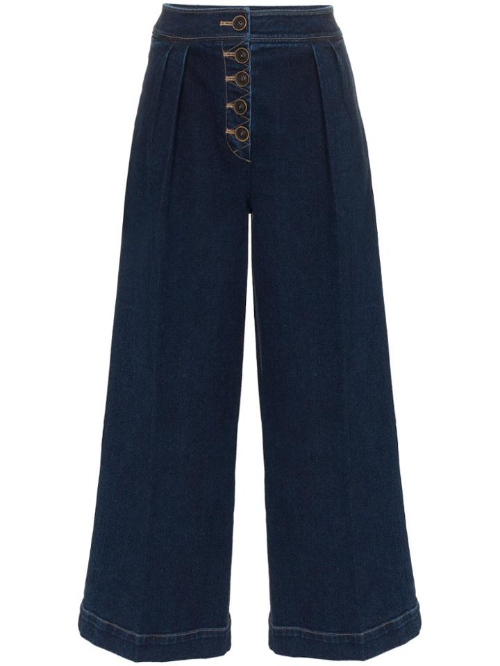 Rejina Pyo High-waisted Wide Leg Jeans - Blue