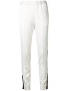 08sircus Contrast Track Pants, Women's, Size: 36, White, Rayon/triacetate/polyurethane