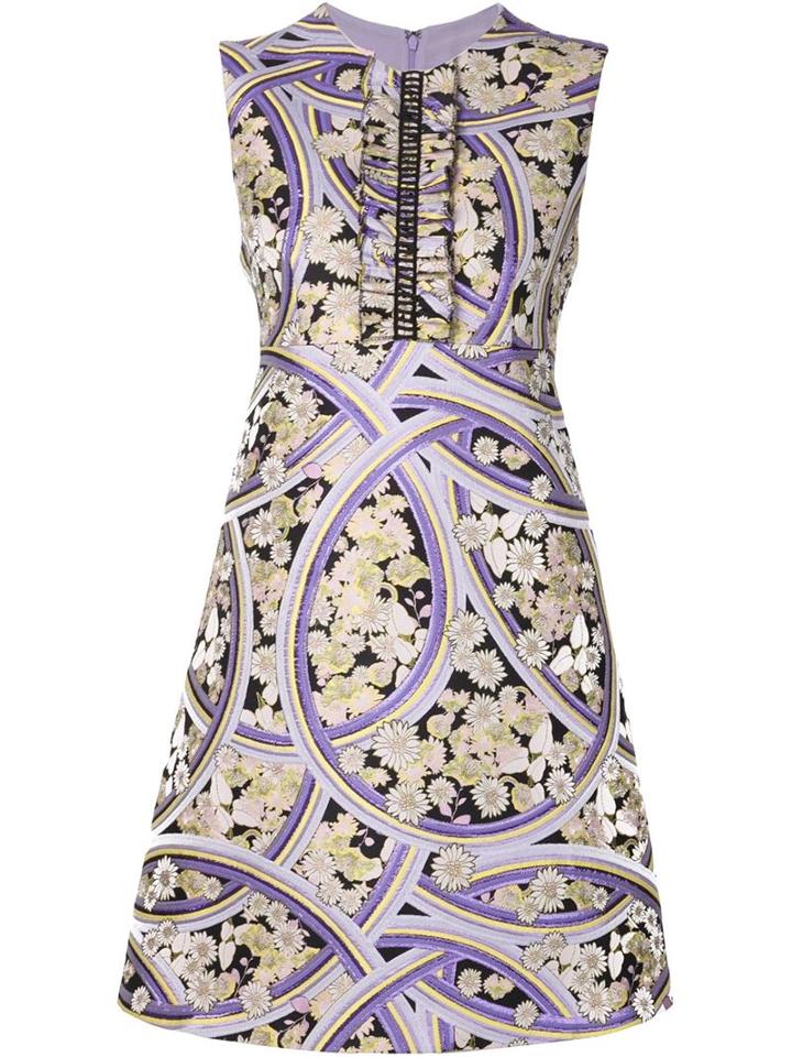 Giamba Printed Flared Dress