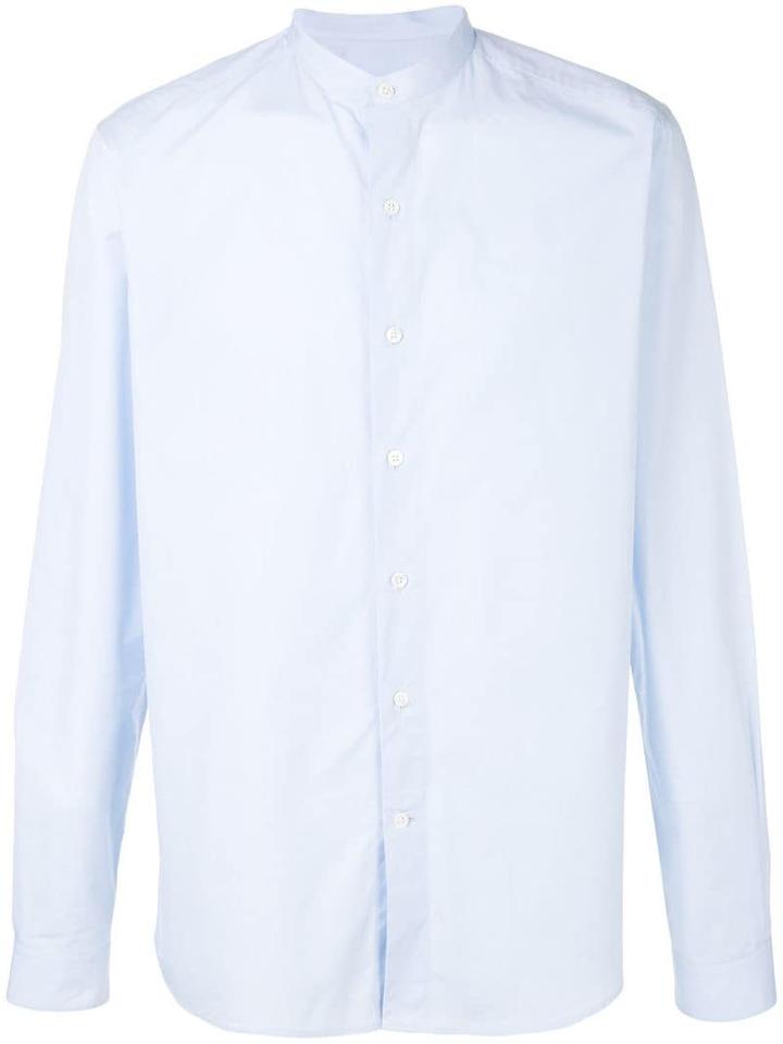 Ami Paris Mao Collar Shirt - Blue