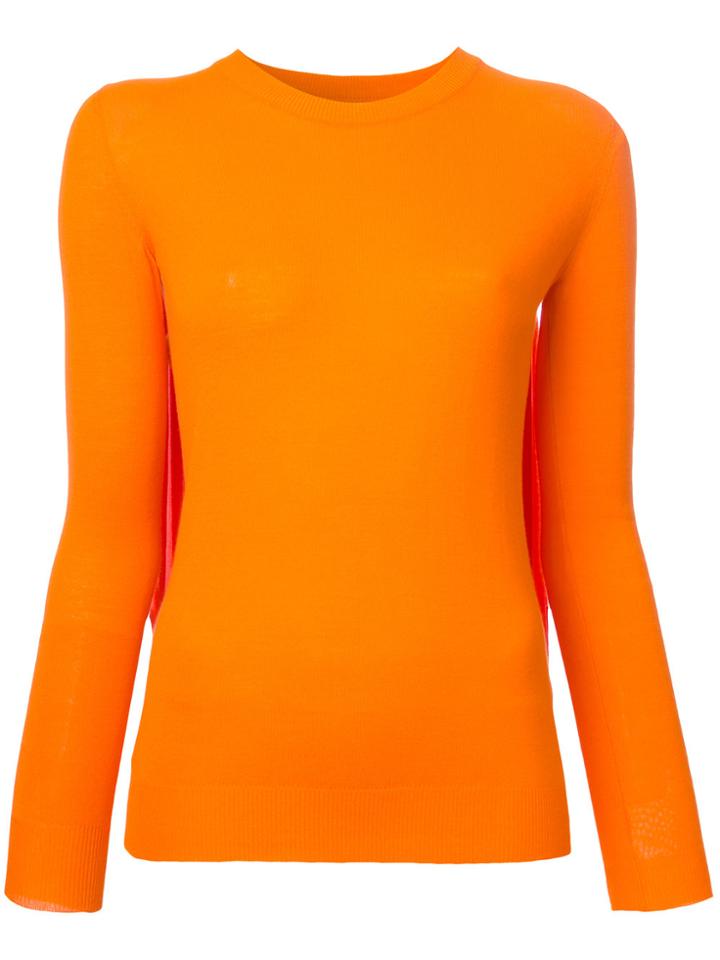 Mm6 Maison Margiela Pleated Back Jumper - Yellow & Orange