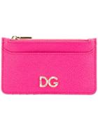 Dolce & Gabbana Logo Plaque Card Case - Pink