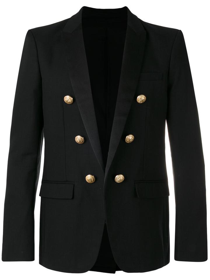 Balmain - Embellished Button Blazer - Men - Cotton - 52, Black, Cotton