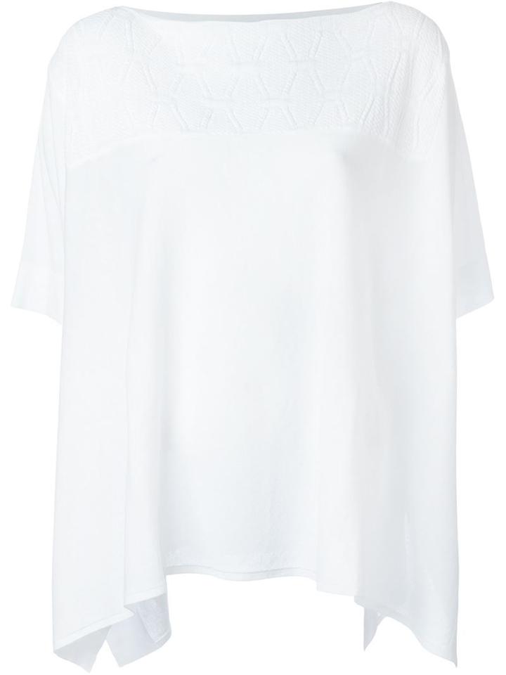 Piazza Sempione Boat Neck Wide Fit Blouse