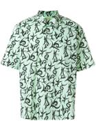 Aries Geometric Pattern Shirt - Green