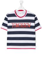 Alberta Ferretti Kids Tomorrow Striped T-shirt - Blue