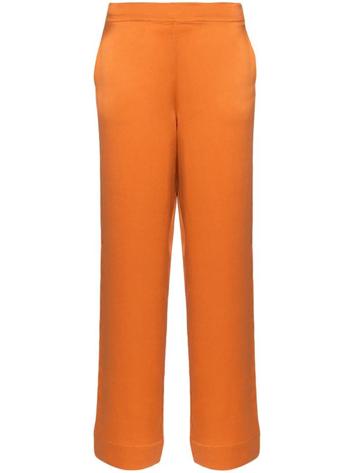 Asceno Pyjama-style Wide-leg Trousers - Orange