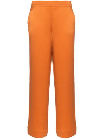 Asceno Pyjama-style Wide-leg Trousers - Orange