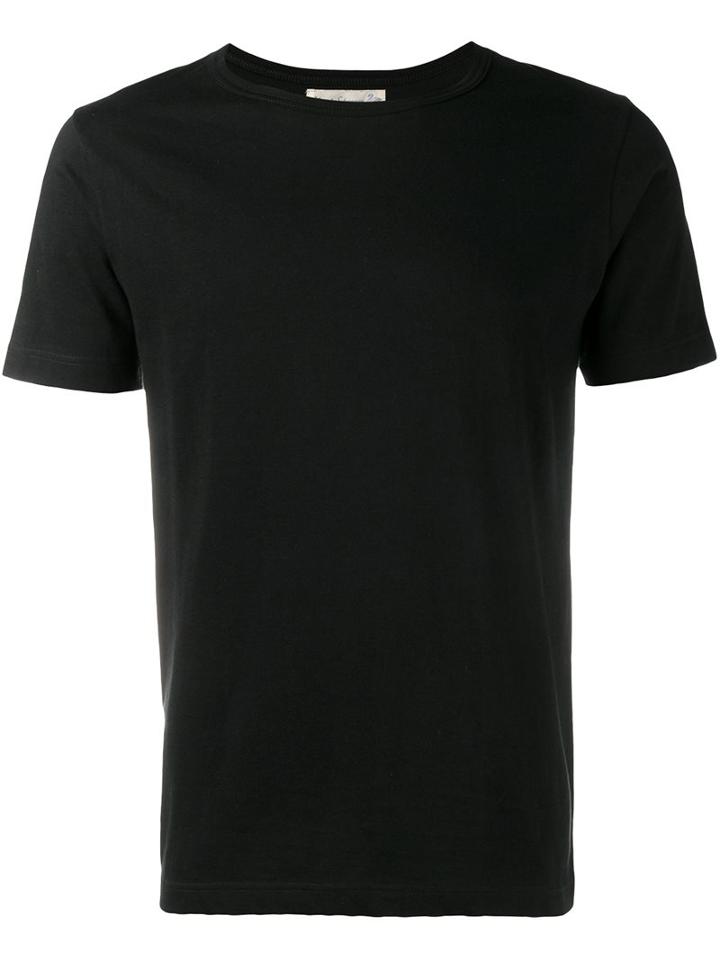 Merz B. Schwanen Round Neck T-shirt, Men's, Size: Small, Black, Cotton