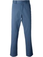 Michael Kors Chambray Trousers, Men's, Size: 33, Blue, Cotton/spandex/elastane
