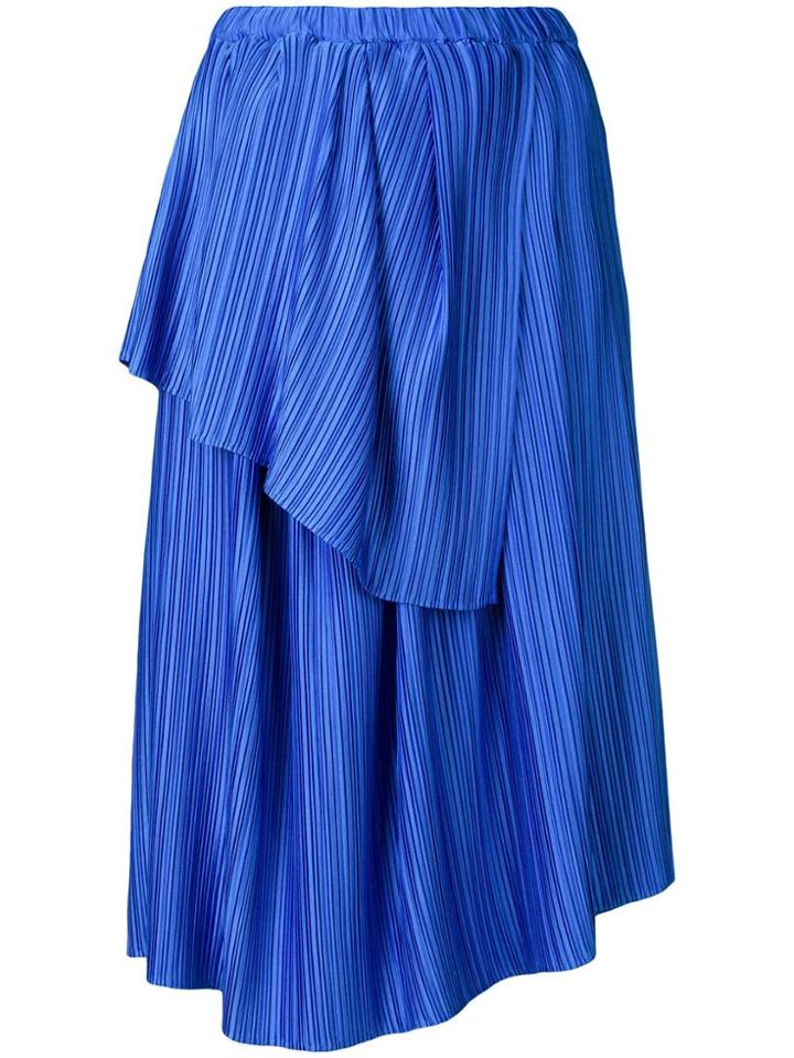 Christian Wijnants Plisse Tiered Skirt - Blue