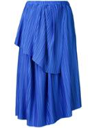 Christian Wijnants Plisse Tiered Skirt - Blue