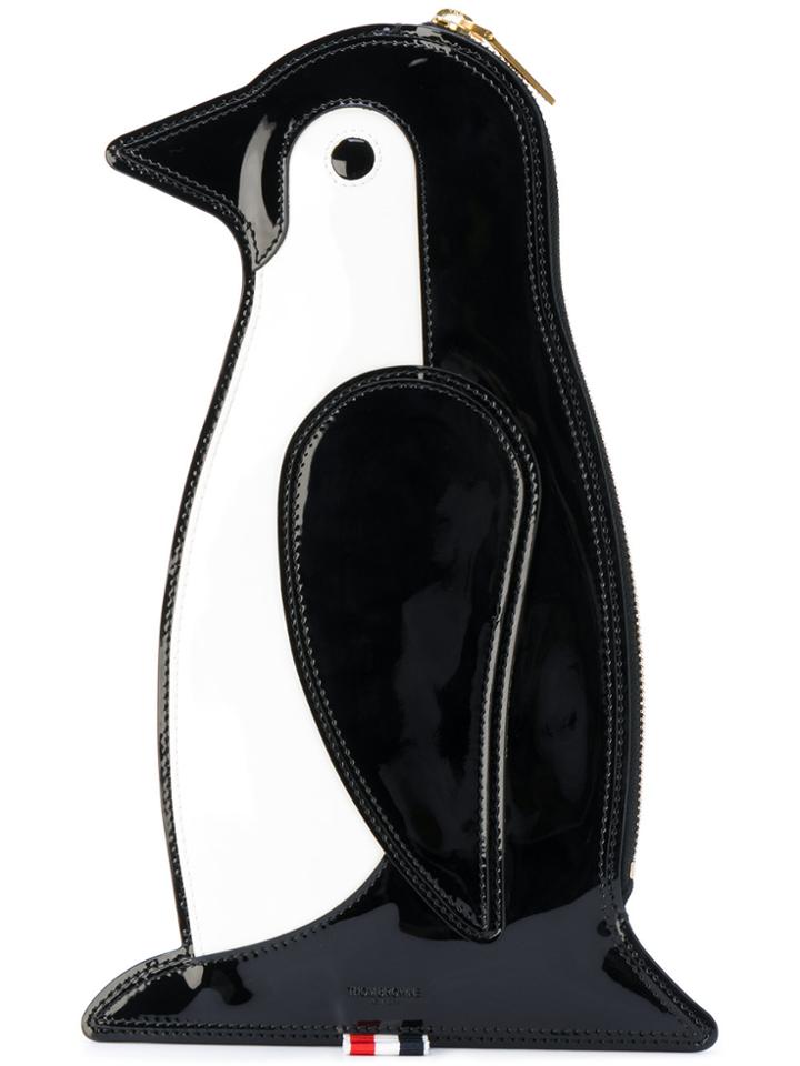 Thom Browne Penguin Clutch - Black