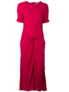 Hache Drawstring Waist Dress, Women's, Size: 44, Pink/purple, Viscose