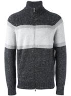 Brunello Cucinelli Zip-up Cardigan, Men's, Size: 50, Grey, Polyamide/cashmere/virgin Wool