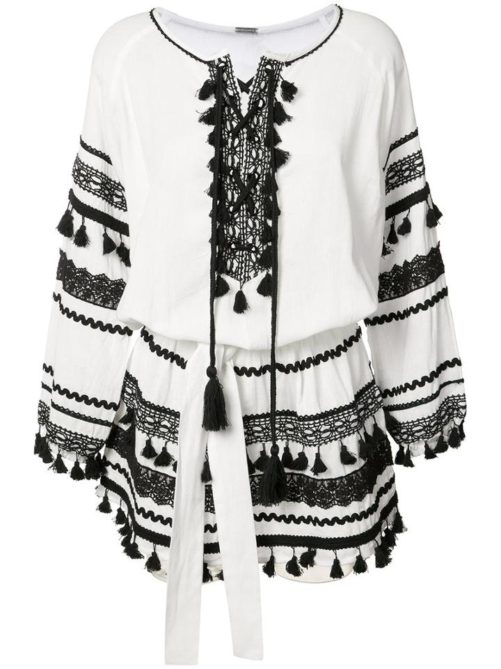 Dodo Bar Or Malika Mini Dress, Women's, Size: Medium, White, Cotton