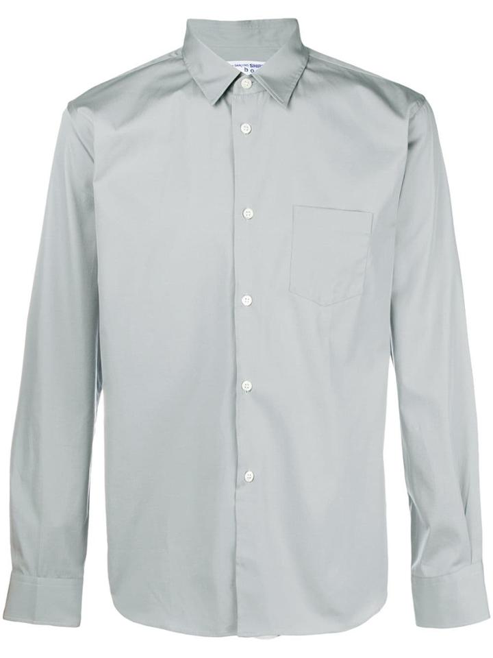 Comme Des Garçons Shirt Back Logo Print Shirt - Grey