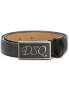 Dsquared2 Logo Belt, Men's, Size: 95, Black, Leather