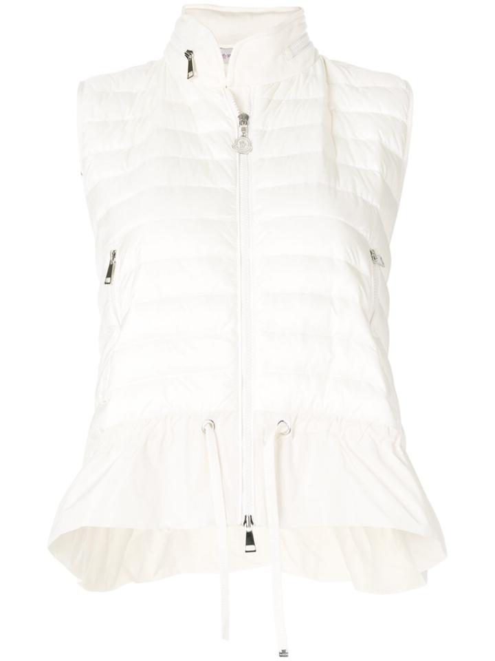 Moncler Zipped Padded Gilet - White